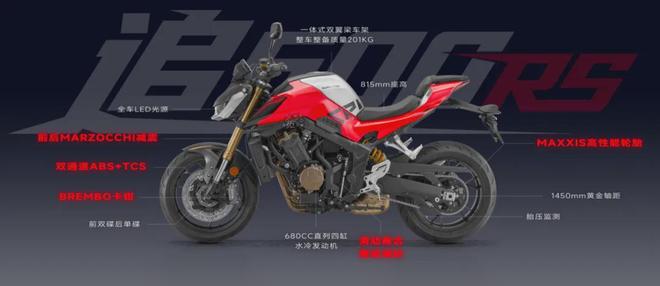 中量级运动街车追600RS正式发布！到手不到35万！QJMOTOR全新(图15)